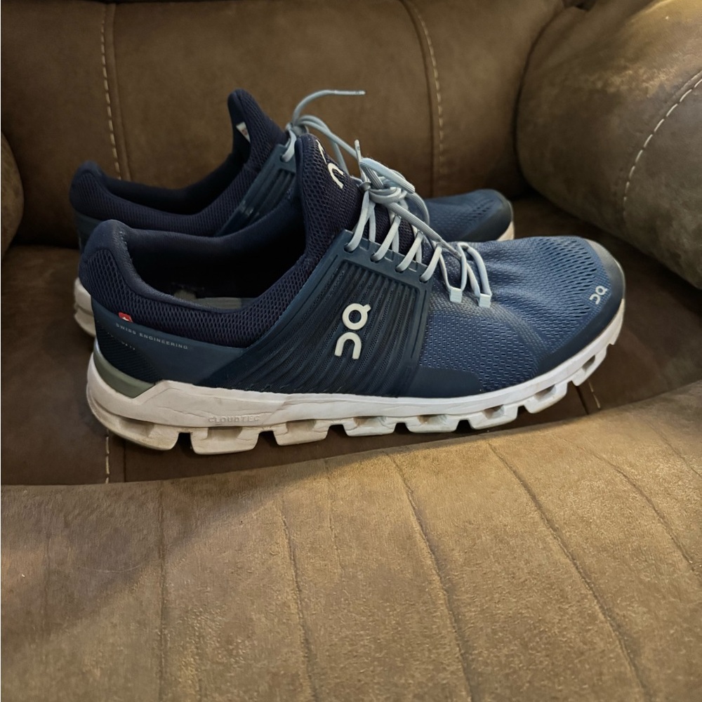 On Running Men's Navy Athletic Shoes